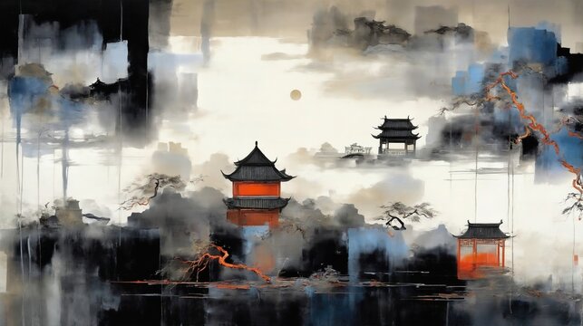 Traditional Chinese ink painting