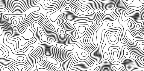  Abstract Topographic Map in Contour Line Light stripes on a white background Topographic Map topo contour map and Ocean topographic line map with curvy wave isolines vector 