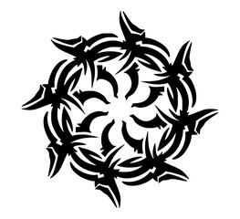Fototapeta premium black and white flower