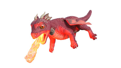Fototapeta premium 3d render of a dragon
