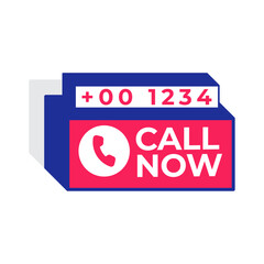 Call us now banner design template.