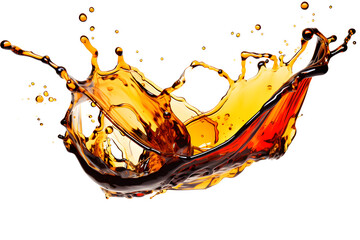 dirty oil splash isolated on transparent background - design element PNG cutout