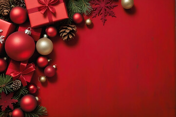 ai generative, cozy Merry Christmas background or happy New Year background.