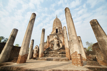 Wat Phra Si Rattana Mahathat, the prominent temple of Si Satchanalai, a satellite city of Sukothai,...