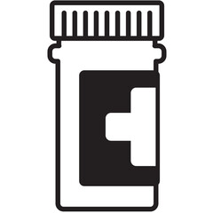 Digital png illustration of medicine box with cross on transparent background