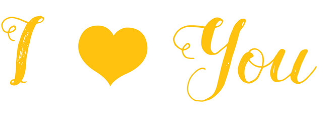 Digital png text of i you and heart on transparent background
