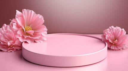 cosmetic cream and flower