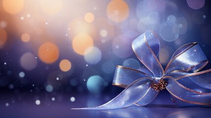 christmas background with bow HD 8K wallpaper Stock Photographic Image 