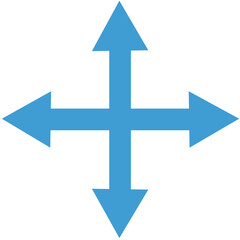 Digital png illustration of blue arrows on transparent background