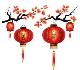 Chinese new year RED lantern Lunar New Year