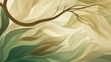 Abstract wood texture background with intricate grain patterns, vibrant green palette, conveying a strong connection to nature, sustainability. Digital illustration, fine detail brushes.
