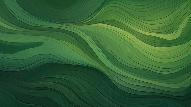 Abstract wood texture background with intricate grain patterns, vibrant green palette, conveying a strong connection to nature, sustainability. Digital illustration, fine detail brushes.