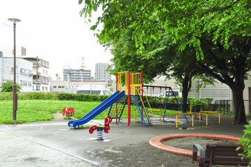 children playground in the park