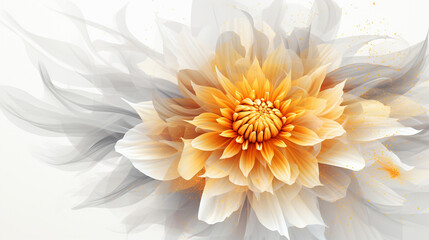 white dahlia flower HD 8K wallpaper Stock Photographic Image 