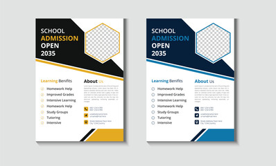 school flyer Design