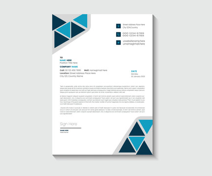 creative letterhead template design