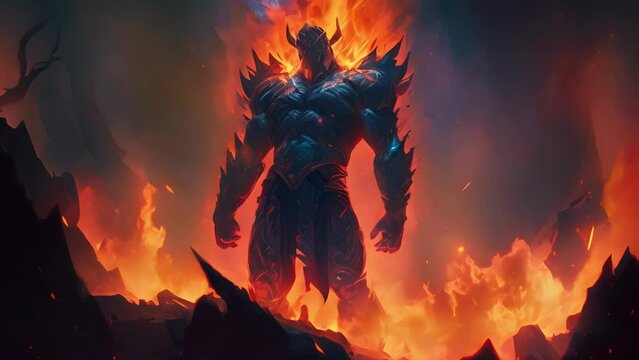 The legend of Surtr and Muspellheim A tale of how a powerful fire giant sought vengeance against the gods and destroyed their realm. .