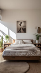 Fototapeta premium Stylish Minimalist Bedroom