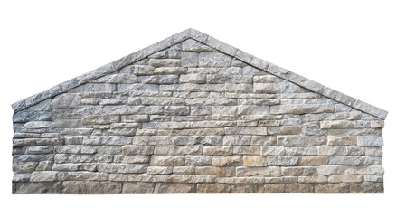 old stone arch corner ,wall isolated on a transparent background . cutout or clipping path.	