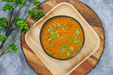 Tomato Chutney: A Spicy and Tangy Culinary Delight Perfect for Elevating South Asian Flavors. Special Tomato chutney for dosa and idly isolated. ..