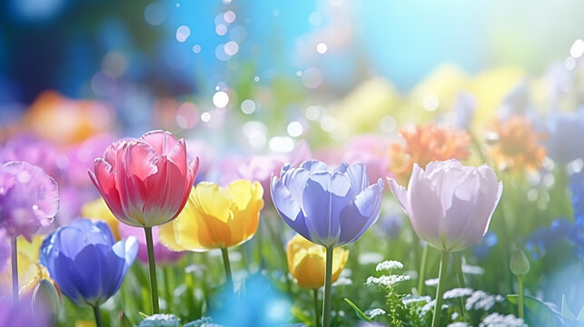tulips HD 8K wallpaper Stock Photographic Image 