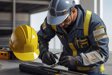 firefighter in helmet