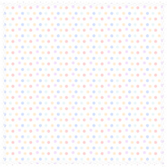 Pastel polka dot with lace pattern