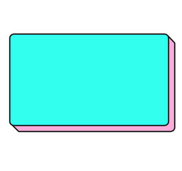 Retro sticker box chat pop art style 90s 