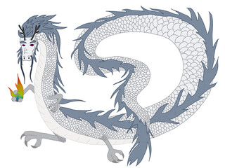 白龍のイラスト
