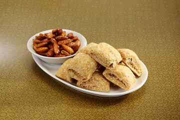 Gajak, Khasta Patti Gazak With Honey Roasted Almond