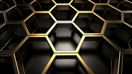 abstract hexagon background HD 8K wallpaper Stock Photographic Image 