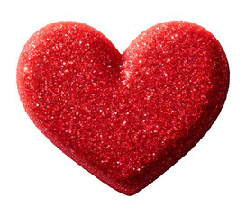 red glitter sparkle heart symbol design cutout PNG
