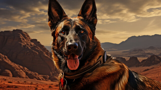 german shepherd dog HD 8K wallpaper Stock Photographic Image 
