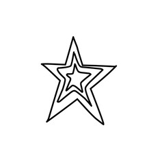 Hand Drawn Star Sketch 