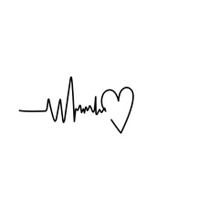 Doodle Love Cardiogram 