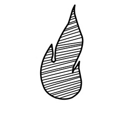 Hand Drawn Fire Icon 
