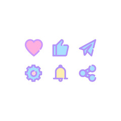 set of icons