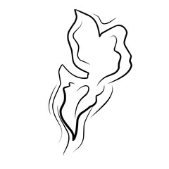 Simple Outline Sketch of Smoke 