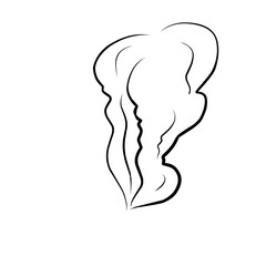 Simple Outline Sketch of Smoke 