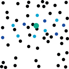 background with dots or coloring circles