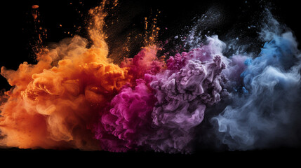 fire and smoke HD 8K wallpaper Stock Photographic Image 