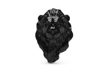 lion head isolated on white