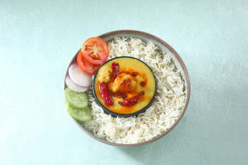 Kadhi chawal or karhi chawal, Indian Dish