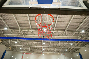 basketball hoop on the court