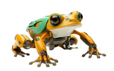 Interactive Robotic Frog On Transparent Background