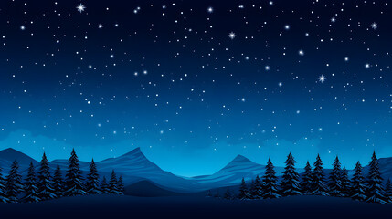 Fototapeta premium winter background with trees and snow