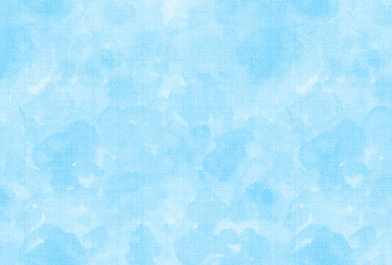 水彩画の青い雲柄