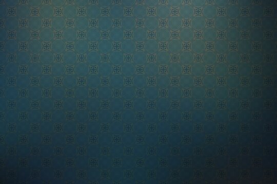 Blue Wallpaper With A Pattern Of Geometric Shapes,  Seamless Background
