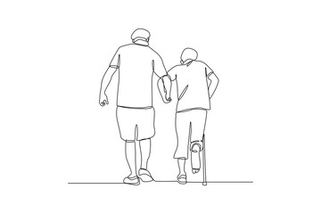 Help each other. minimalist help each other concept.