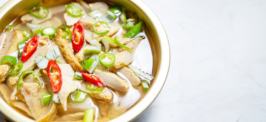 Soup made with fish cakes, Odentang